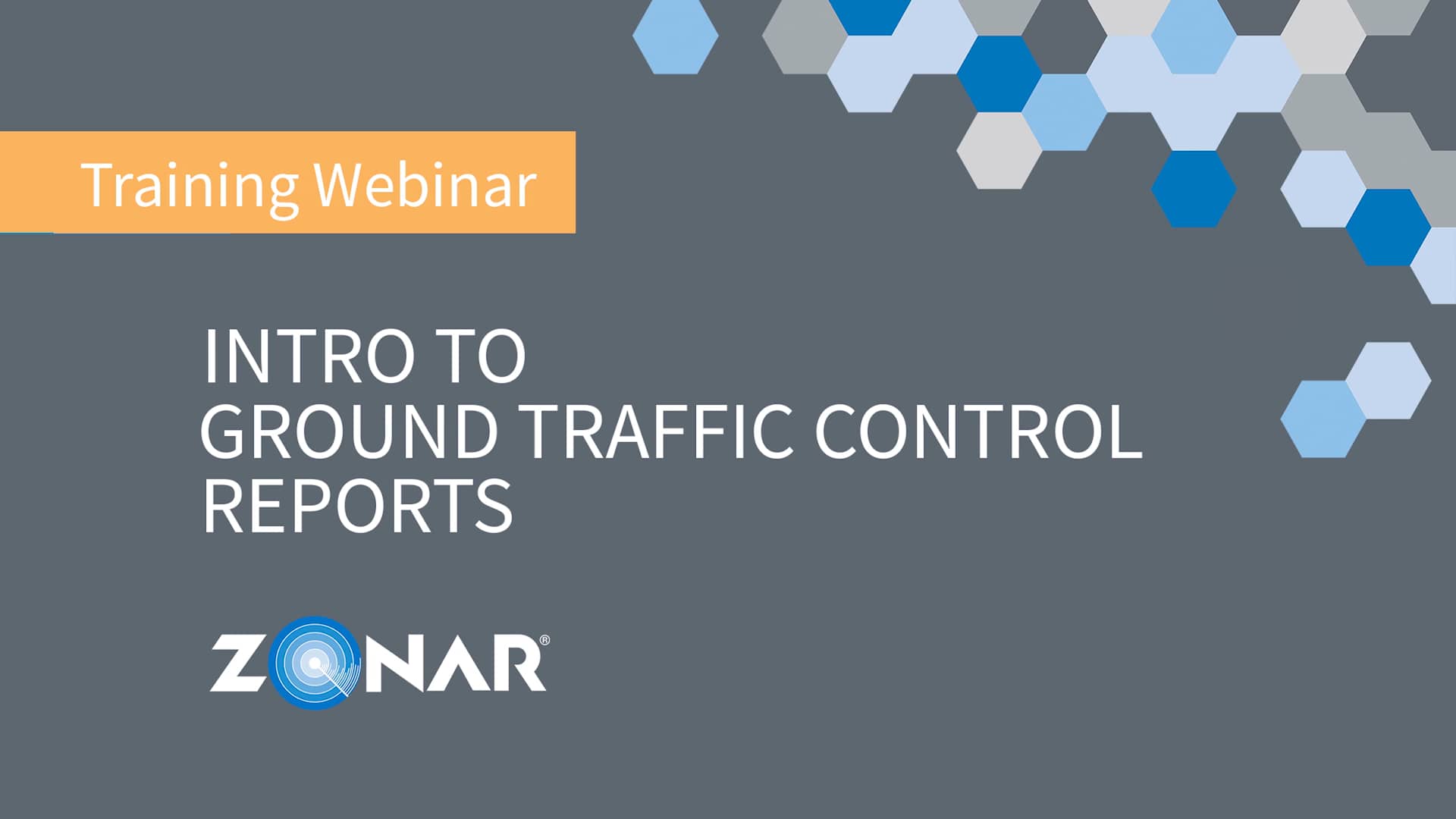 Intro to Ground Traffic Control Reports on Vimeo