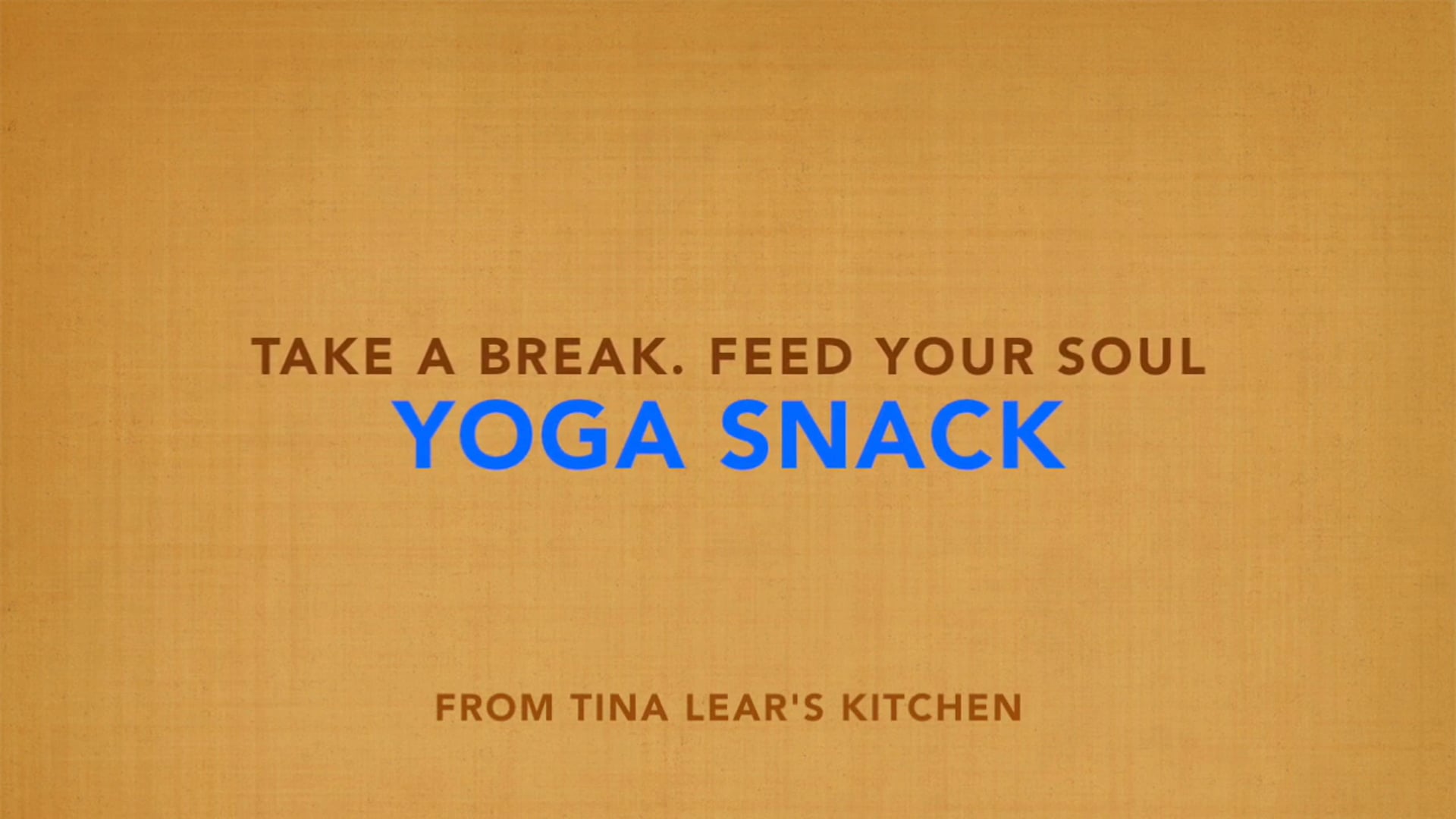 Yoga Snack - Kayak Ride