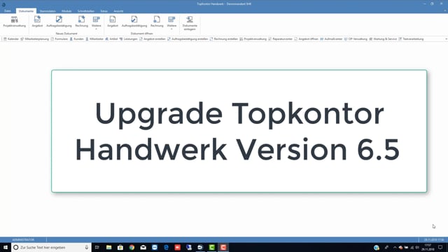 Neues Update/Upgrade V 6.5