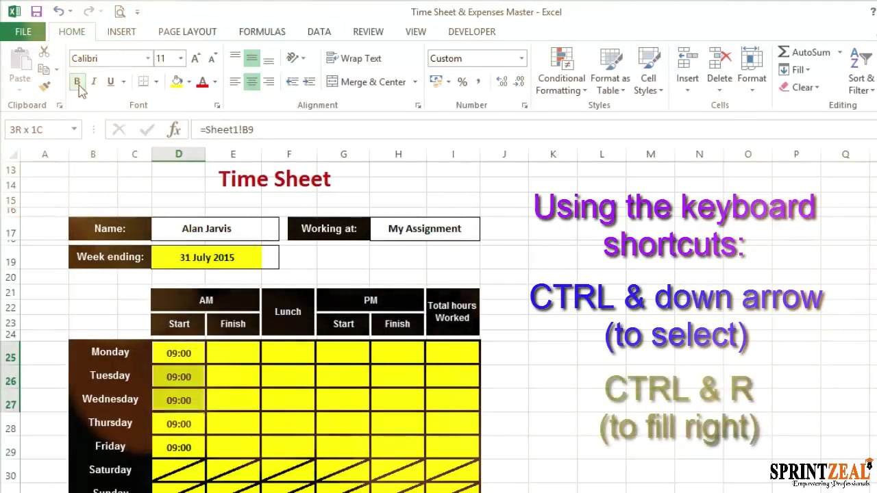excel c9 v9 on Vimeo