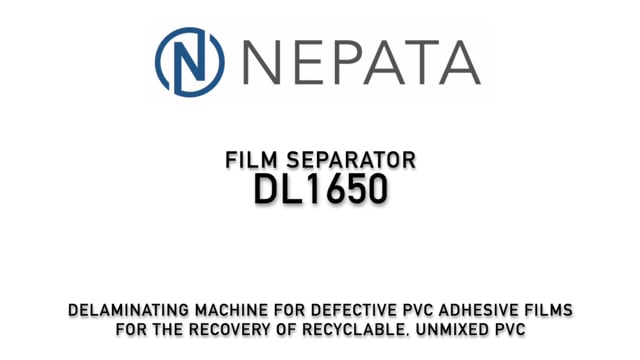 NEPATA DL1650 film separator converting equipment