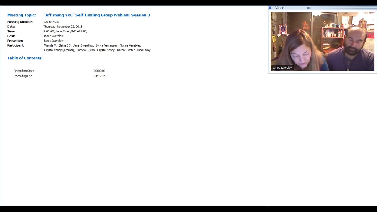 Affirming You Self-Healing Group Webinar Session 3-20181122