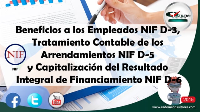 Beneficios a los empleados NIF D-3 tratamiento contable de los arrendamientos NIF D-5 y capitalización 