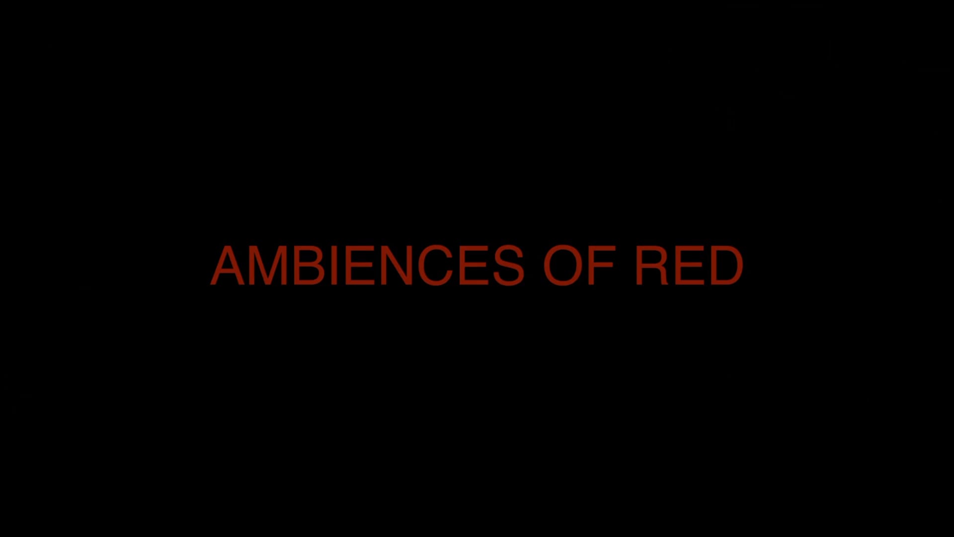 AMBIENCES OF RED