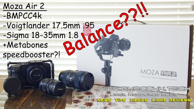 moza air 2 bmpcc 4k