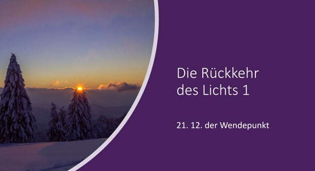 Die Rückkehr des Lichts 1