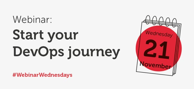 Start your DevOps journey! - Webinar Wednesday, 21/11/2018