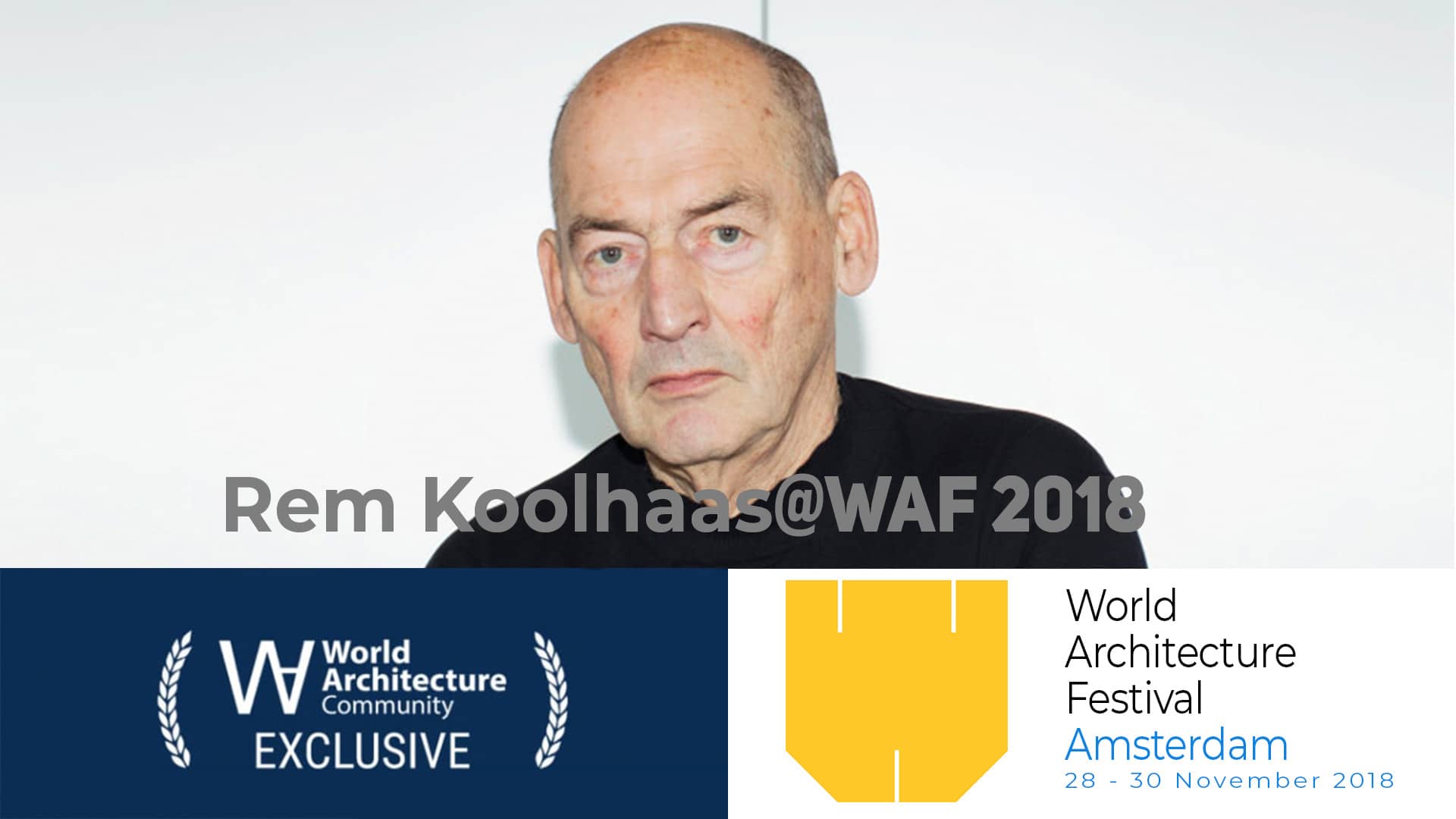 Rem Koolhaas' Lecture On Digital Age, Publications, Politics And