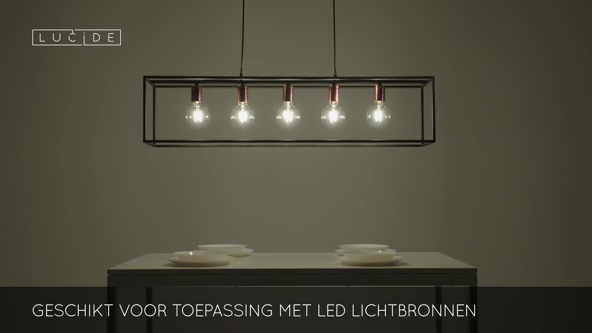 Aankondiging bungeejumpen Zenuwinzinking Lucide ARTHUR - Hanglamp - Zwart (08424/05/30-NL) on Vimeo
