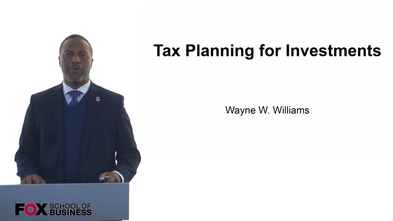 Tax Planning for Investments