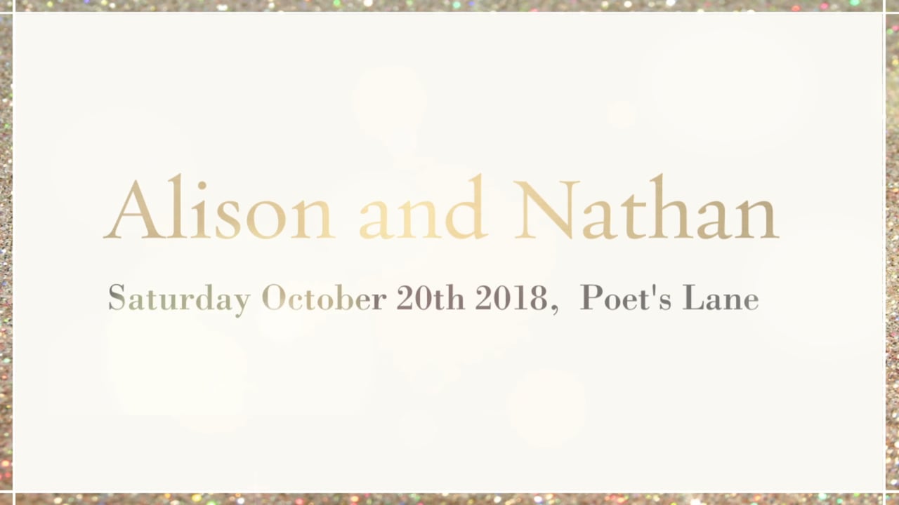 Poet's Lane Wedding Video, Melbourne - Alison and Nathan