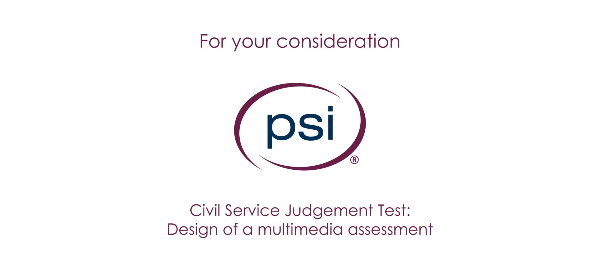 psi-civil-service-judgement-test-design-of-a-multimedia-assessment