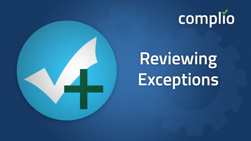 Reviewing Exceptions