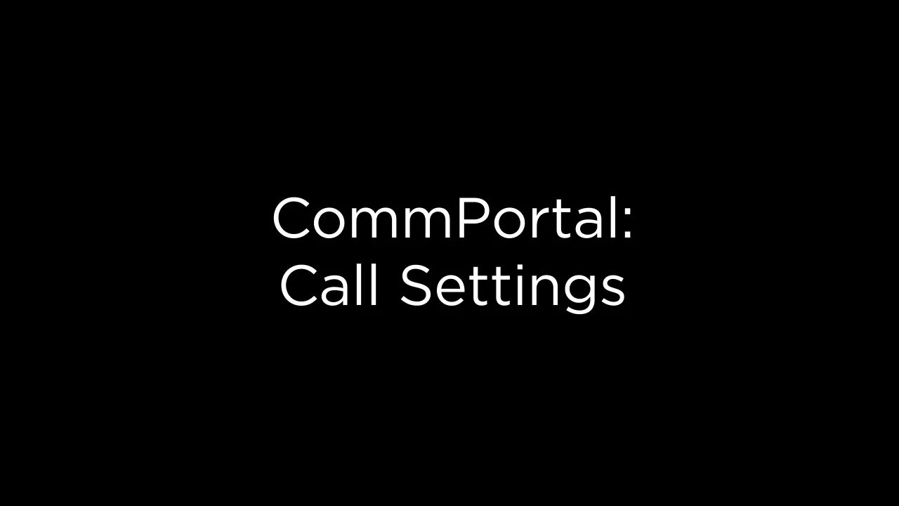 Call Settings on Vimeo