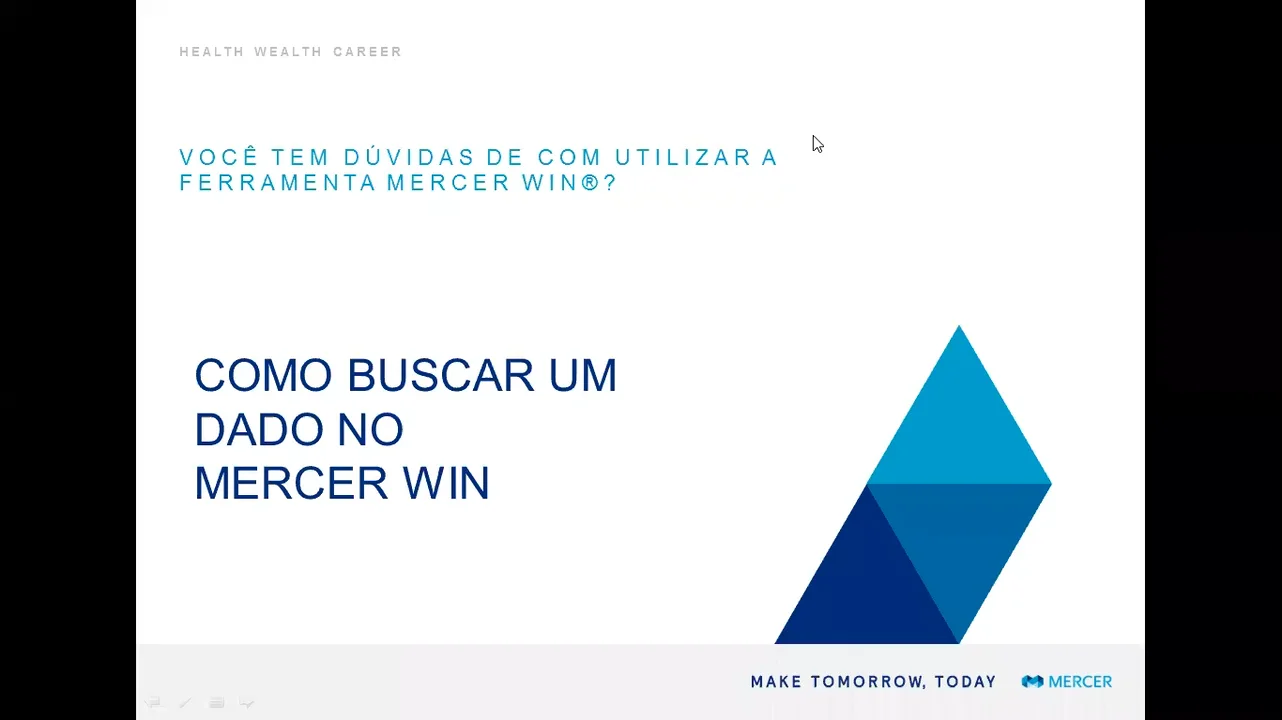 COMO BUSCAR UM DADOS NO MERCER WIN