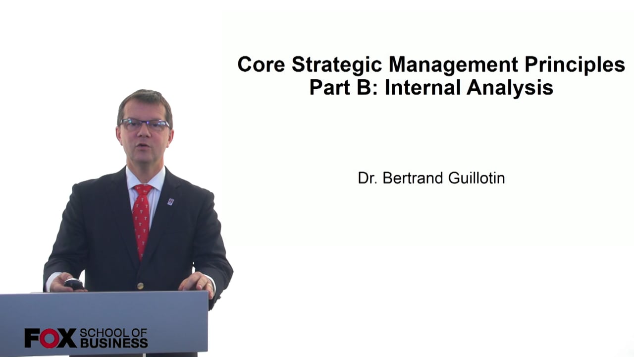 Core Strategic Management Principles – Part B: Internal Analysis