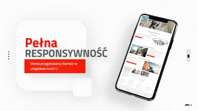 Animacja reklamowa prezentująca stronę internetową