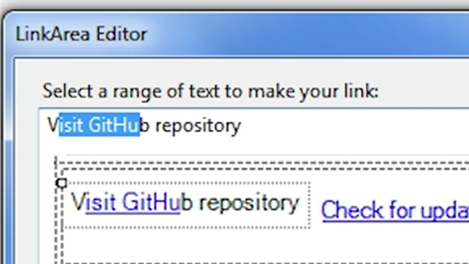 How to Use the Visual Studio LinkArea Editor to Change Windows Forms ...