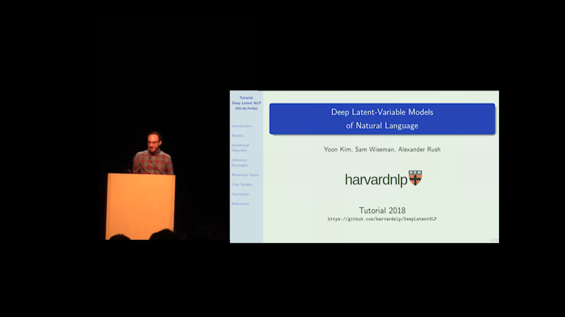 Deep latent variable models of natural language on vimeo
