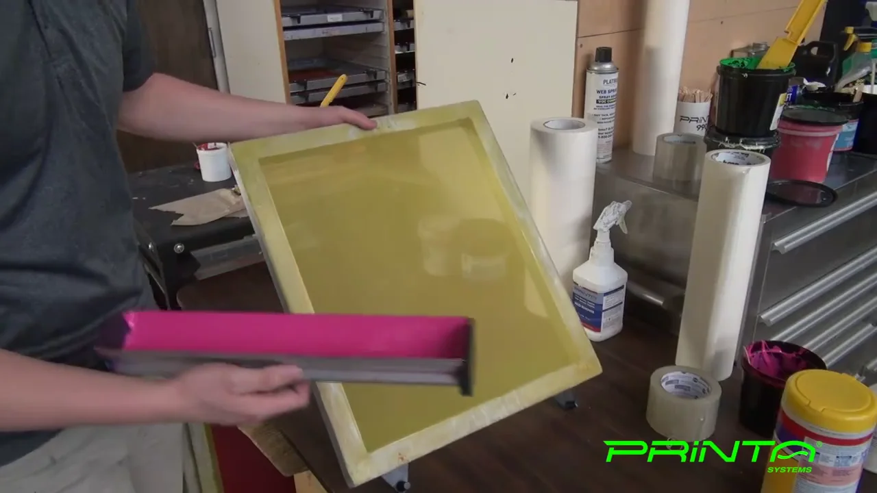 Coating Screens with Liquid Emulsion on Vimeo