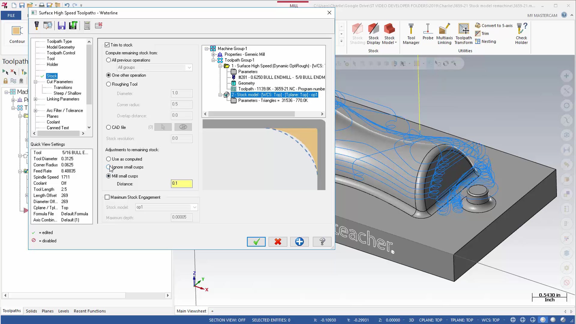 Additional Milling Options