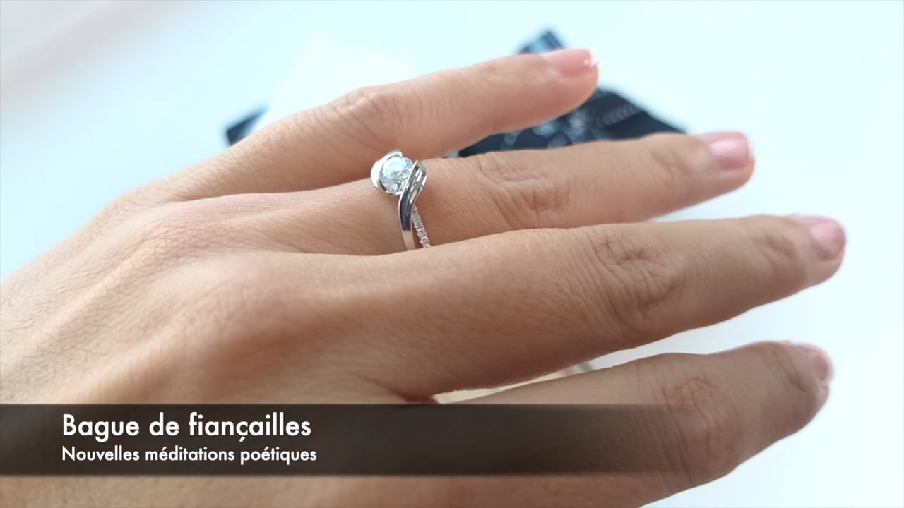 Anello Nouvelles médiations poétiques, 0.25ct / oro bianco | Gemperles