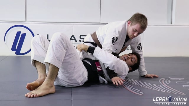 Back Take Escape from Turtle Position to Deep Half Guard to Side Control