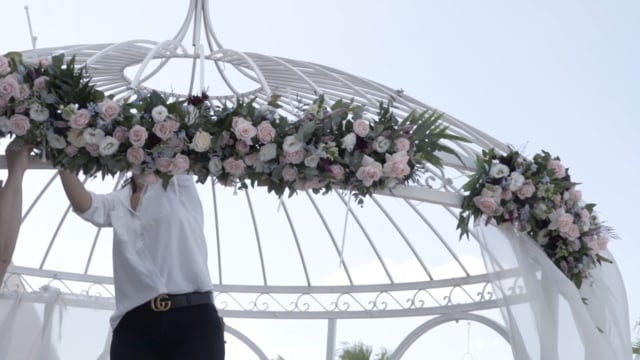 Chuppah Decorating with Roses | Orchid Flowers