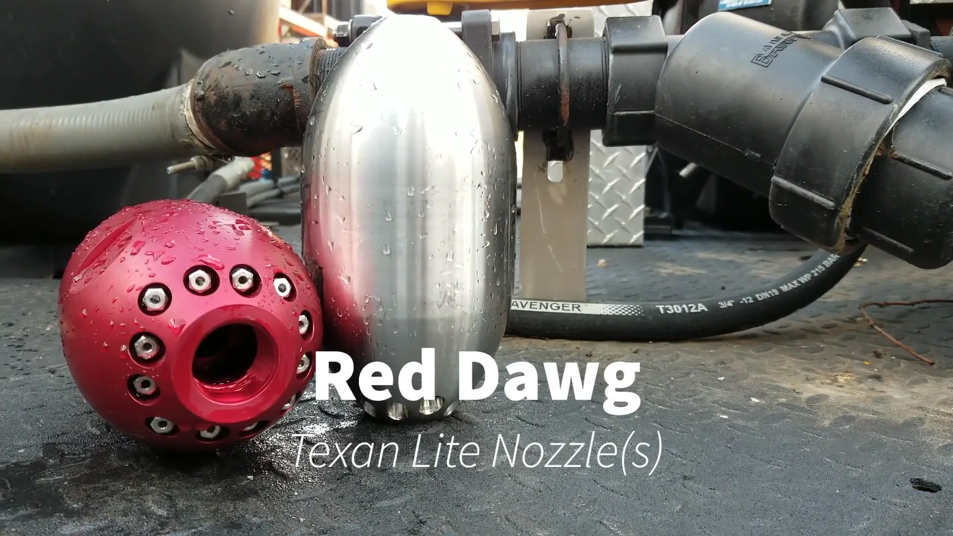 Texan Lite Nozzle — Red Dawg Sewer Cleaning Nozzles
