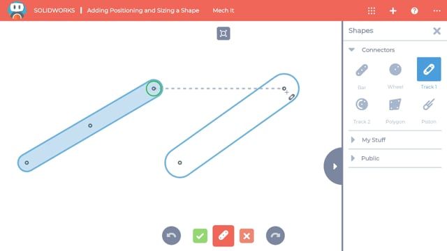 Adding and using shape connectors