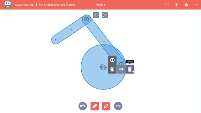 Pin shape connectors and add motors