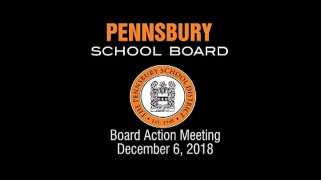Pennsbury School Board Meeting for December 6 2018