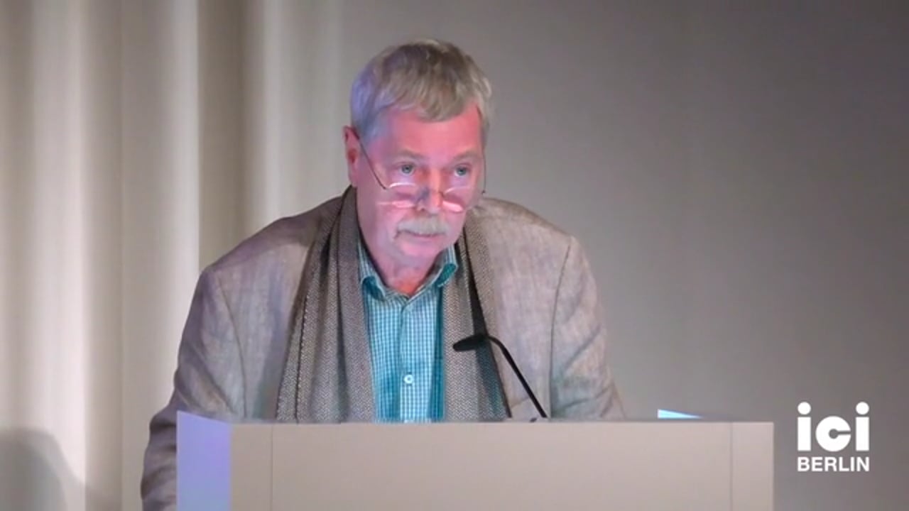 HansJörg Rheinberger ICI Berlin