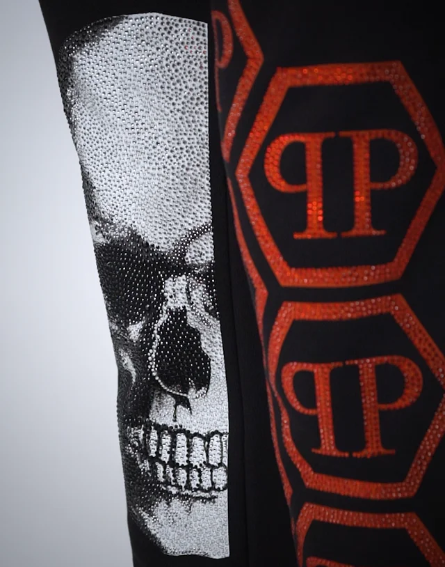 Philipp Plein Skull Print Jogging Trousers In White, ModeSens