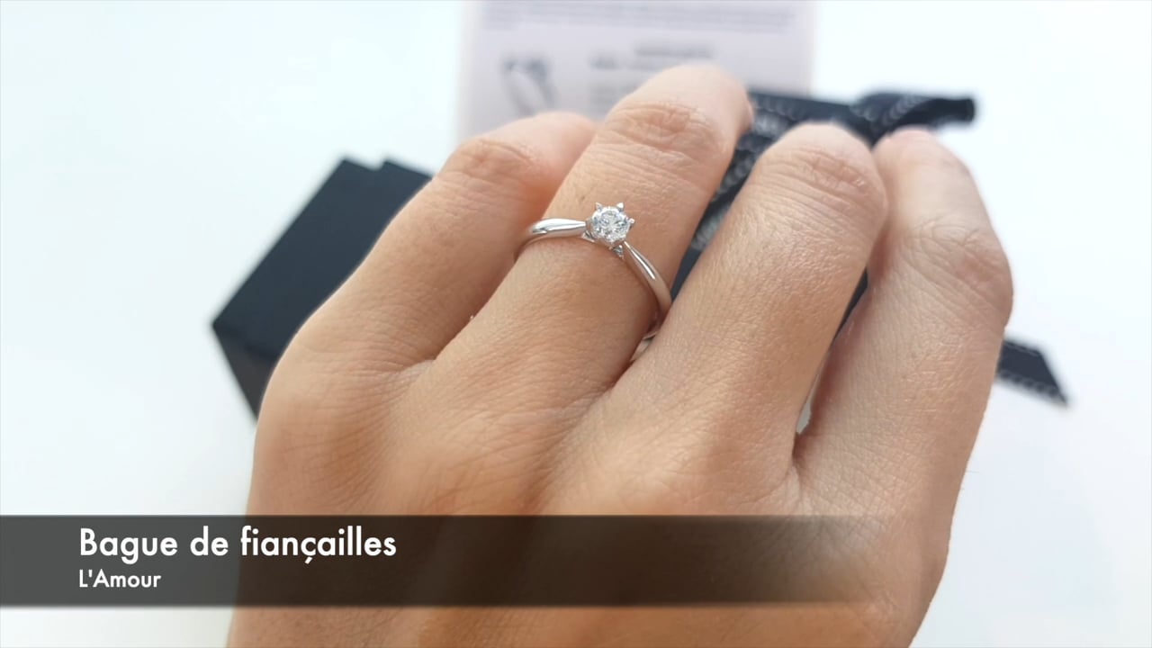 Anello L'Amour 0.25ct, oro bianco | Gemperles