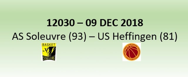 N2H 12030 Soleuvre (93) - Heffingen (81) 09/12/2018