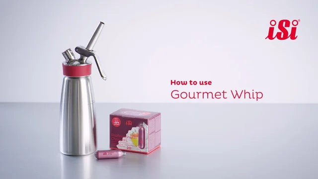 ISI Gourmet Whip PLUS Stainless Steel Whipped Cream Dispenser, 1 Quart