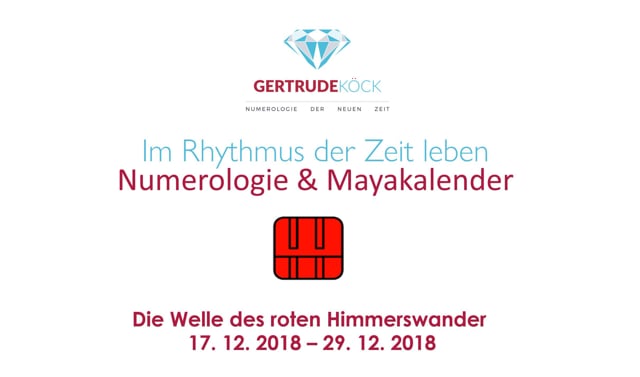Die Welle des roten Himmelswanderers (17.12. - 29.12. 2018)