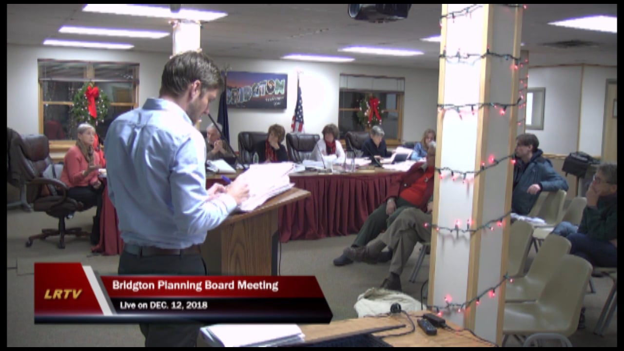 Bridgton Planning Board Public Hearing 12122018 on Vimeo
