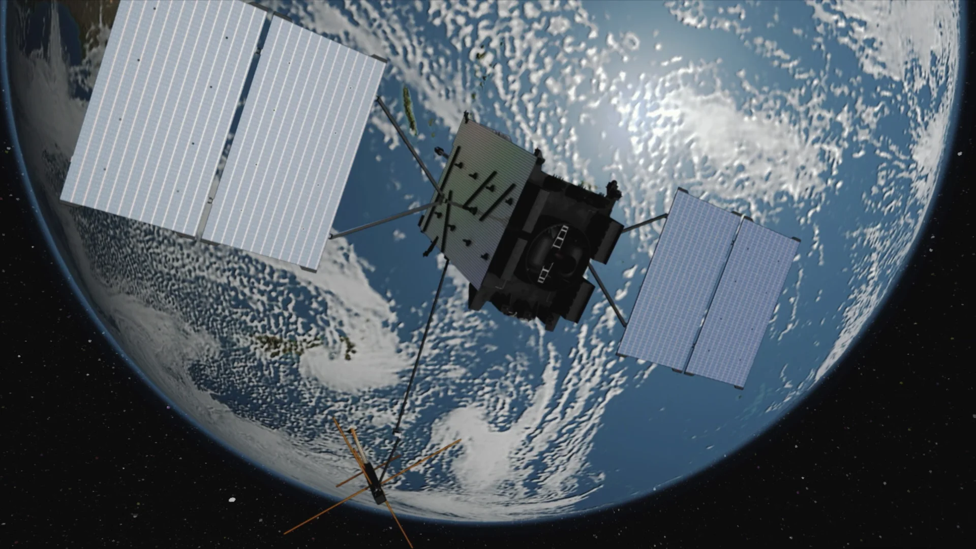 gps satellite in space