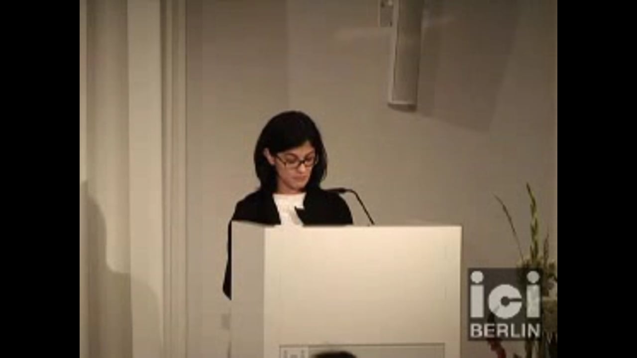 Talk by Fatima Naqvi / 2