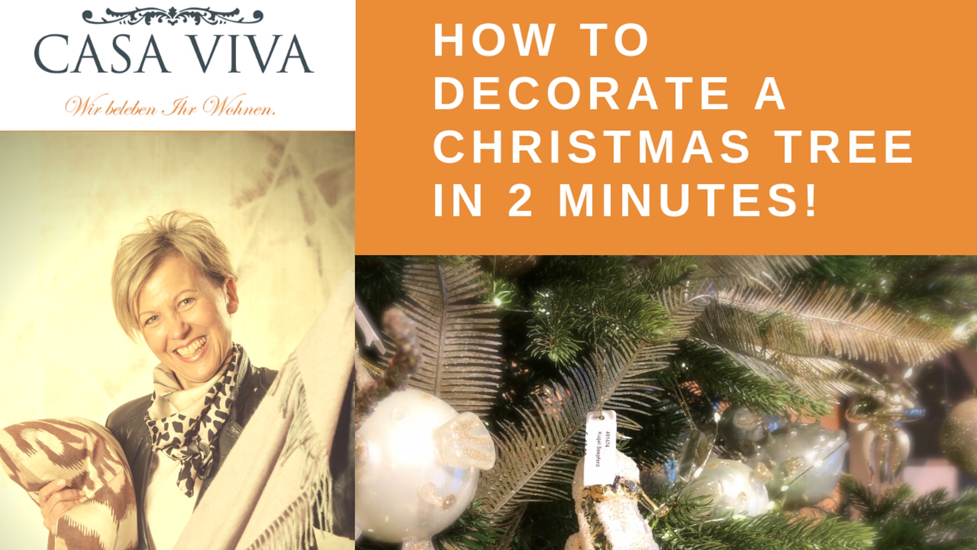 DECORATE A CHRISTMAS TREE IN 2 MINUTES!