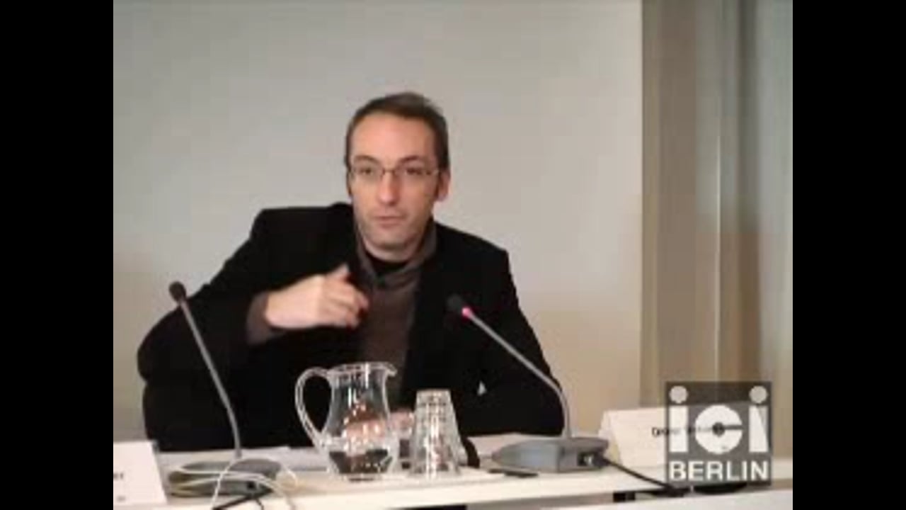 Talk by Didier Debaise / 2