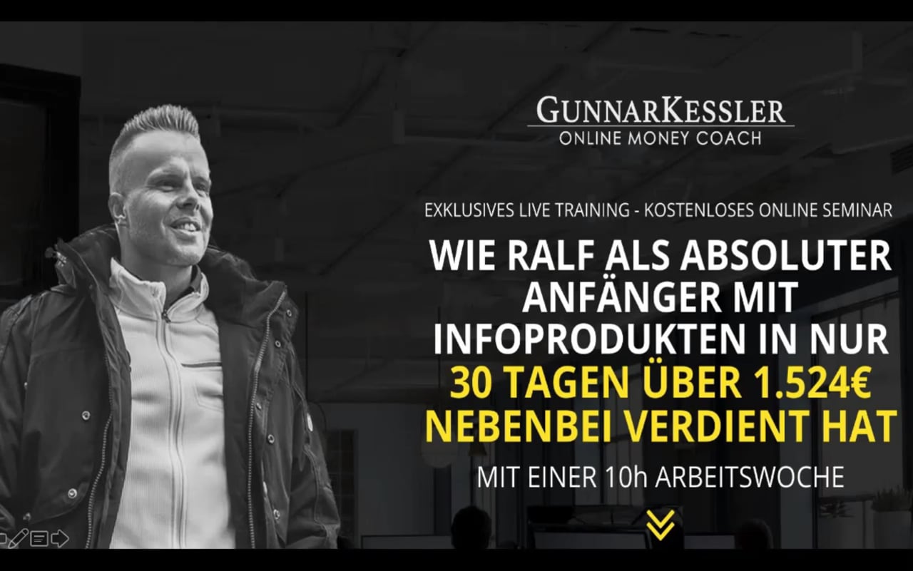 GunnarKessler.com Online Webinar – Seminar zu digitalen Produkten