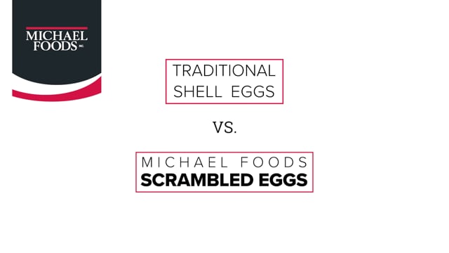 Traditional Eggs vs. Michael Foods Scrambled Eggs
