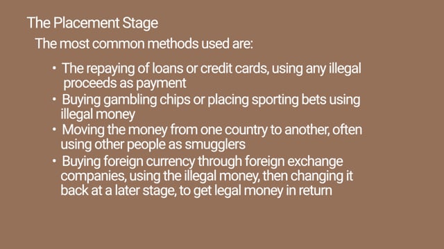 Module 03: What Makes Money Laundering Illegal?/The Stages of Money Laundering - Video Thumbnail