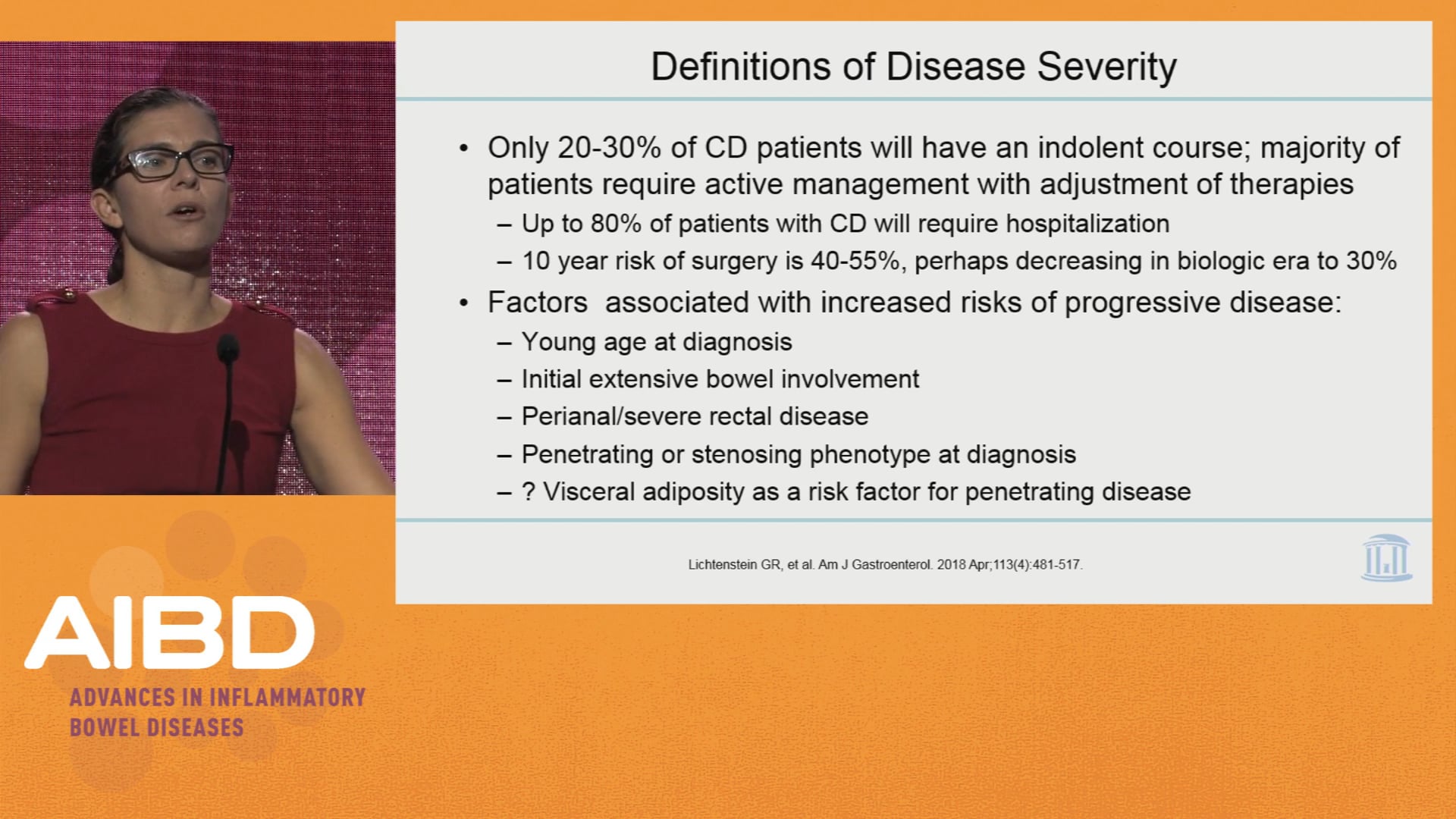 Updates on ACG guidelines for the treatment of severe Crohn's disease