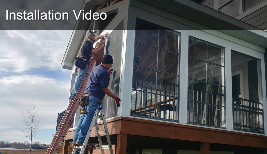 Installation Amazing EZScreen Porch Windows on Vimeo
