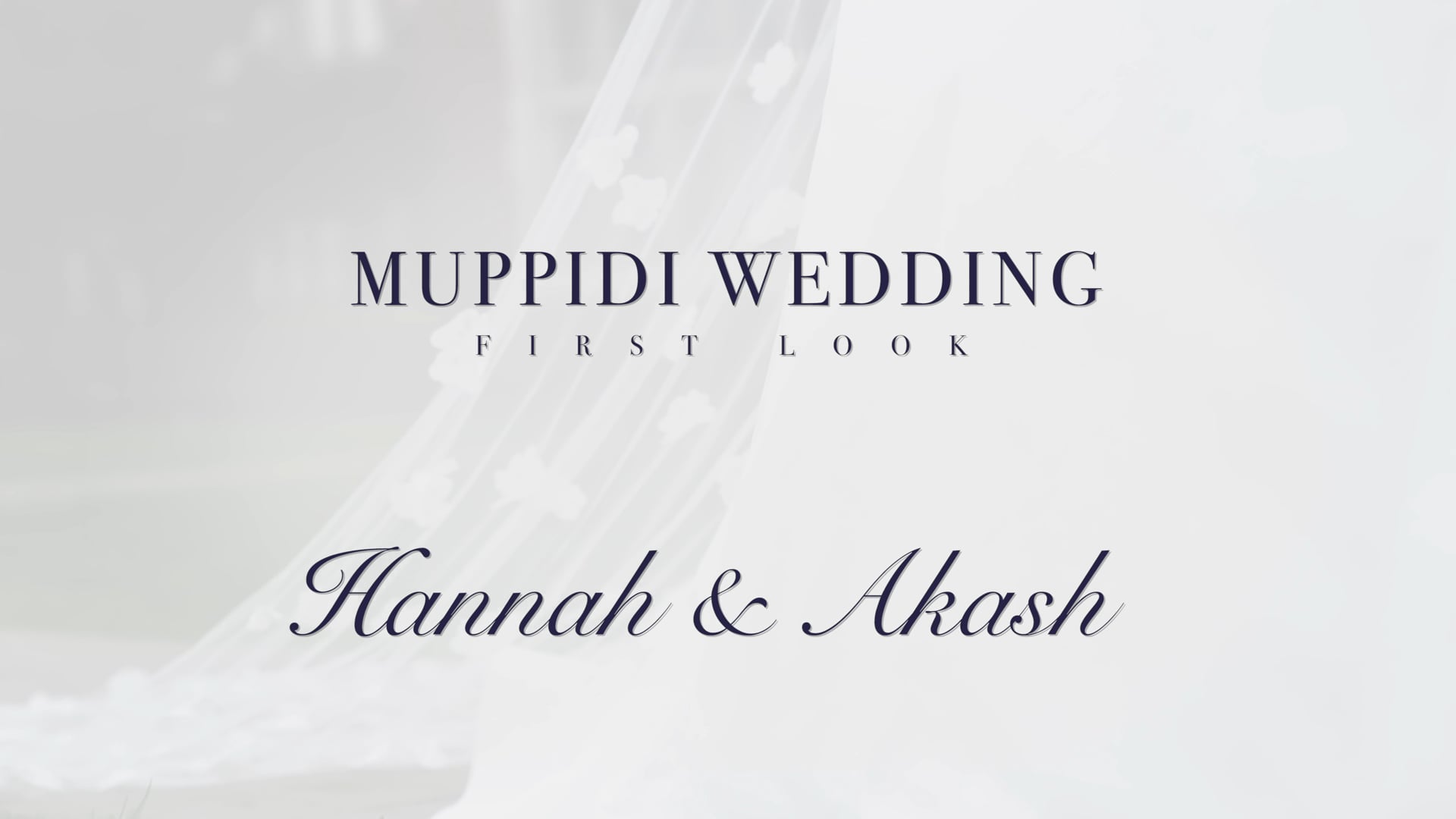 Muppidi Wedding - Couples first look