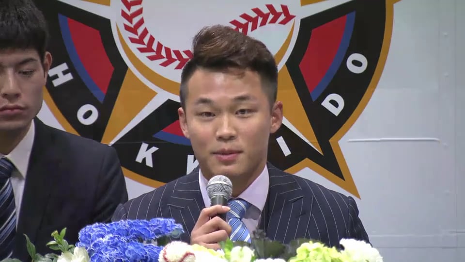 【ノーカット版】ファイターズ・王柏融入団会見